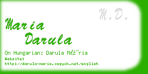 maria darula business card